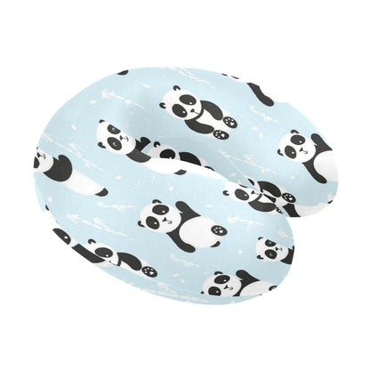 Panda Pattern Print Design A01 U-Shaped Travel Neck Pillow