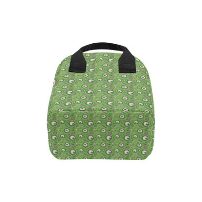 Zombie Eyes Design Pattern Print Insulated Lunch Bag