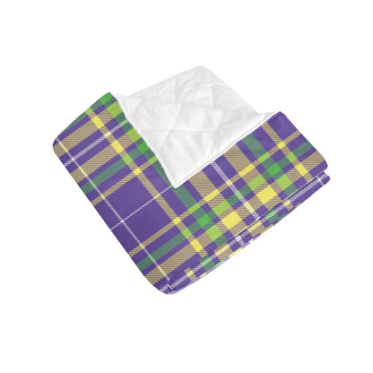Mardi Gras Pattern Print Design 010 Premium Quilt