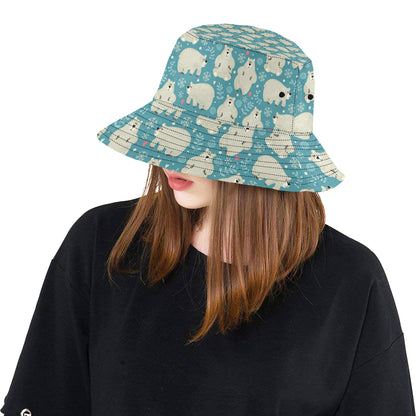 Bear Pattern Print Design BE04 Unisex Bucket Hat