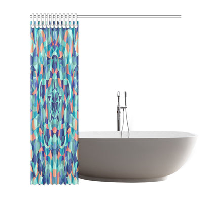 Kaleidoscope Pattern Print Design 03 Shower Curtain