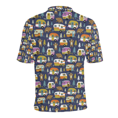 Camper Pattern Print Design 04 Men Polo Shirt