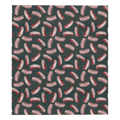 Bacon Pattern Print Design 02 Premium Quilt