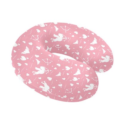 Cupid Pattern Print Design 03 U-Shaped Travel Neck Pillow