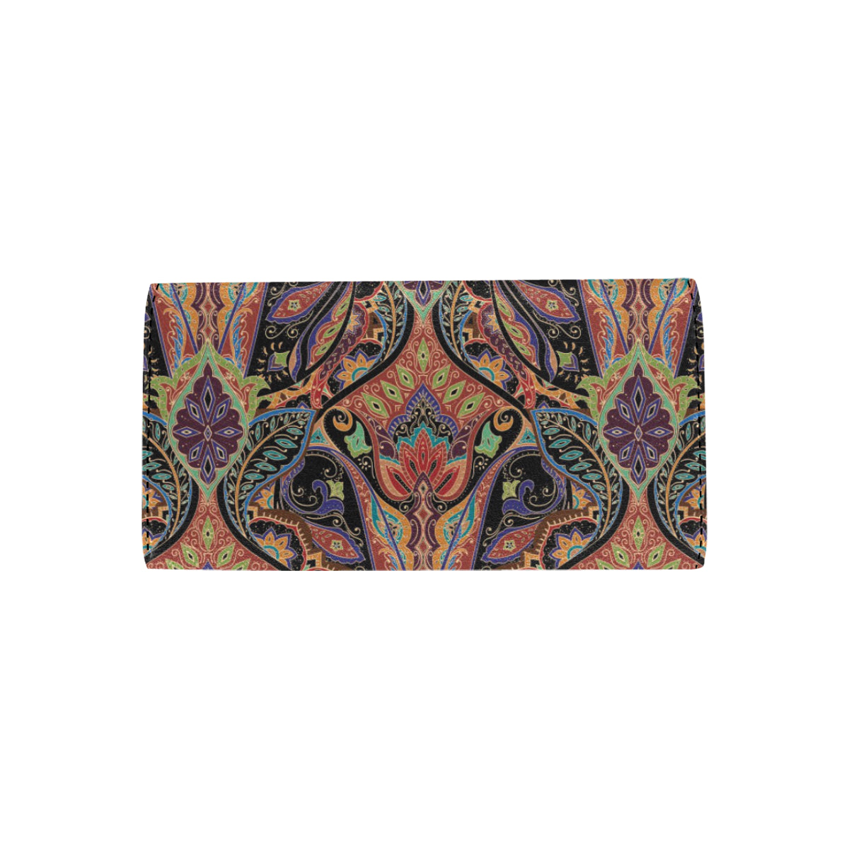 Bohemian Pattern Print Design 06 Women's Trifold Wallet