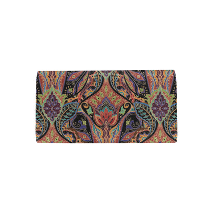 Bohemian Pattern Print Design 06 Women's Trifold Wallet