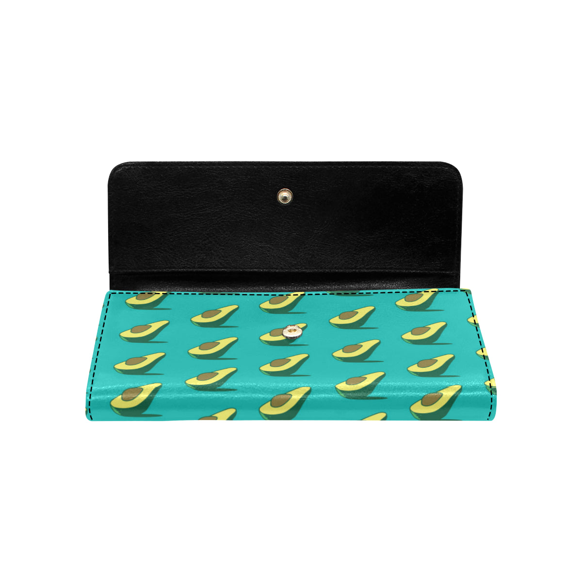 Avocado Pattern Print Design 03 Women's Trifold Wallet