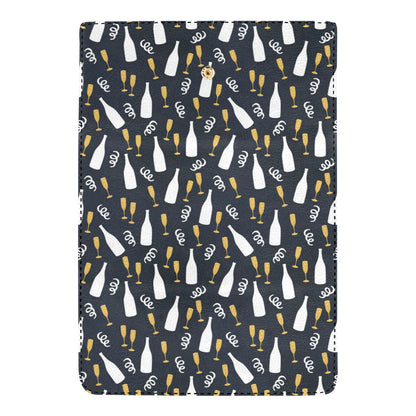Champagne Pattern Print Design 01 Women's Trifold Wallet