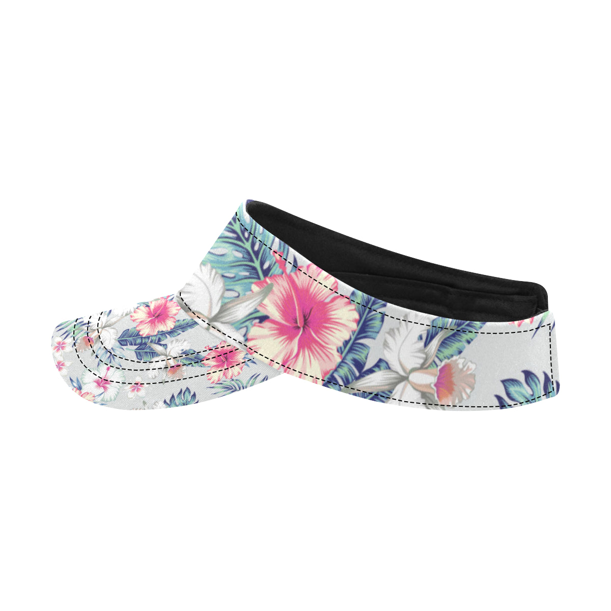 Hibiscus Print Unisex Sun Visor