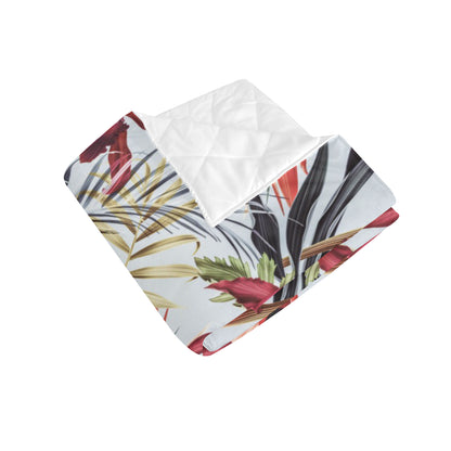 Tropical Flower Pattern Print Design TF021 Premium Quilt