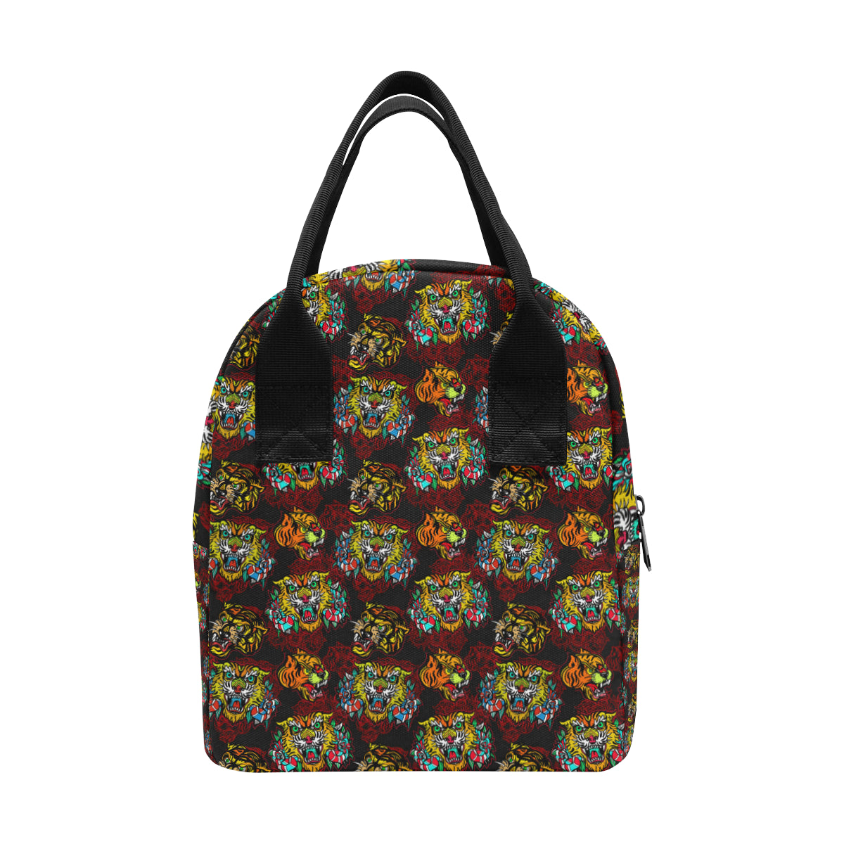 Tattoo Tiger Colorful Design Insulated Lunch Bag
