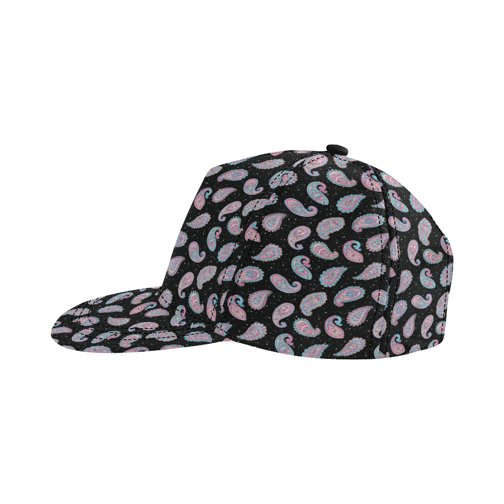 Paisley Pink Design Mandala Print Snapback Cap