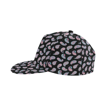 Paisley Pink Design Mandala Print Snapback Cap