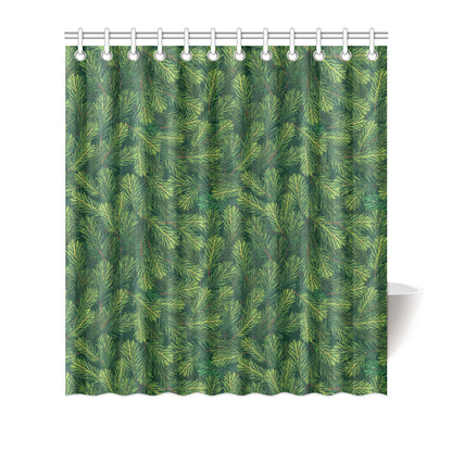 Christmas Tree Pattern Print Design 02 Shower Curtain