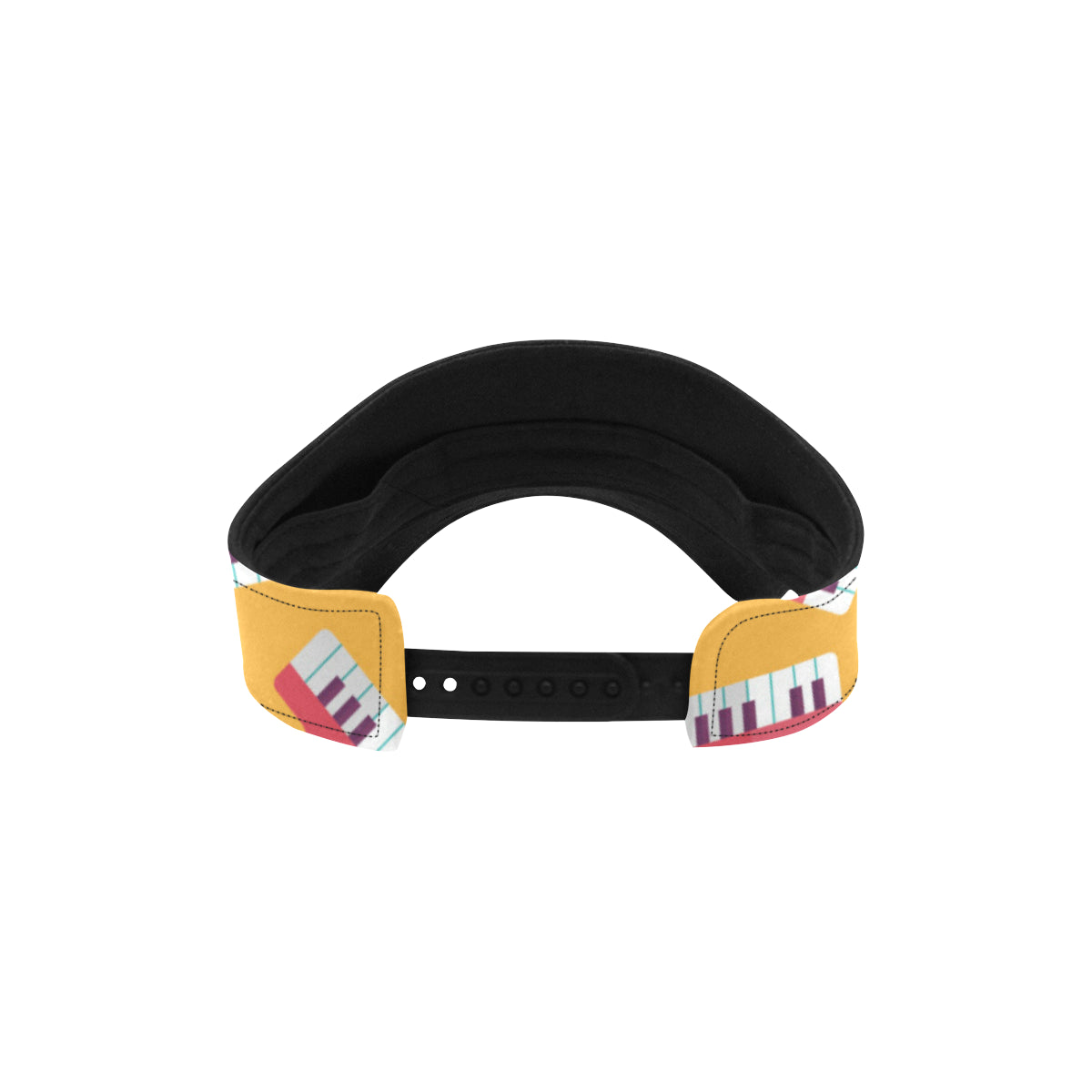 Piano Pattern Print Design 02 Unisex Sun Visor