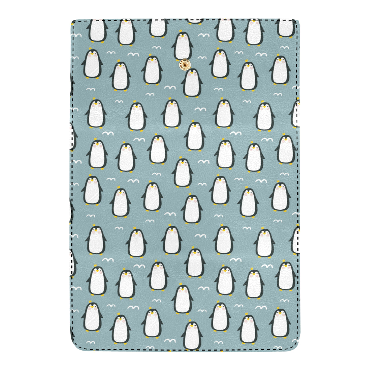Penguin Pattern Print Design A02 Women's Trifold Wallet
