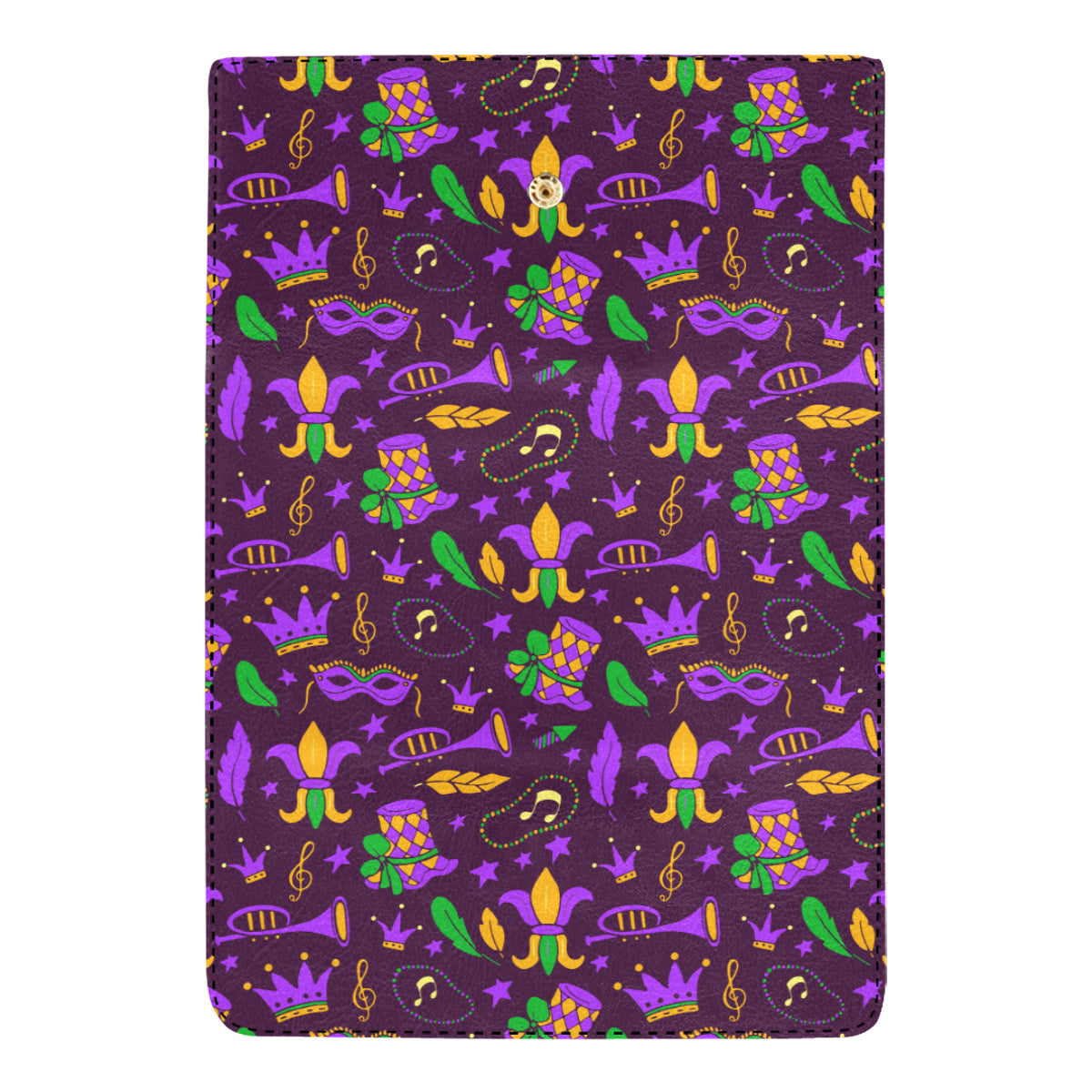 Mardi Gras Pattern Print Design 08 Women's Trifold Wallet