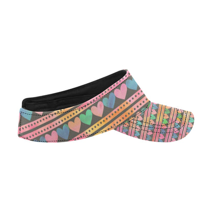 Heart Pattern Print Design HE010 Unisex Sun Visor
