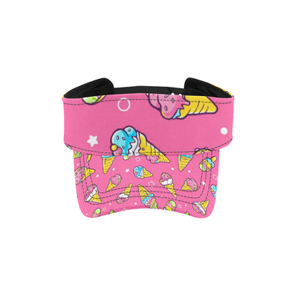 Ice Cream Pattern Print Design IC04 Unisex Sun Visor