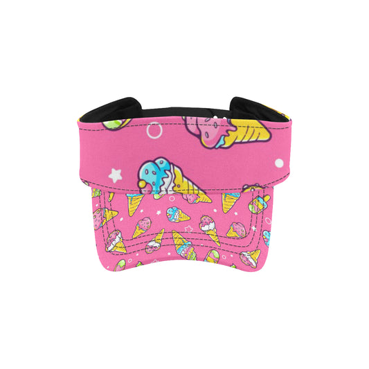 Ice Cream Pattern Print Design IC04 Unisex Sun Visor