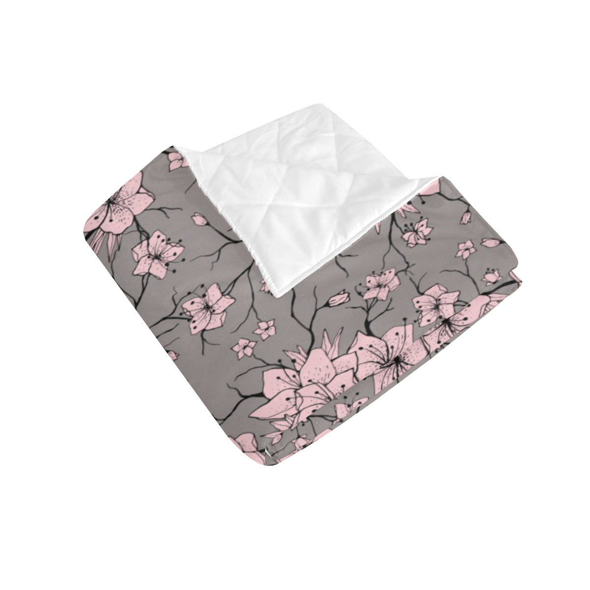 Cherry Blossom Pattern Print Design CB05 Premium Quilt