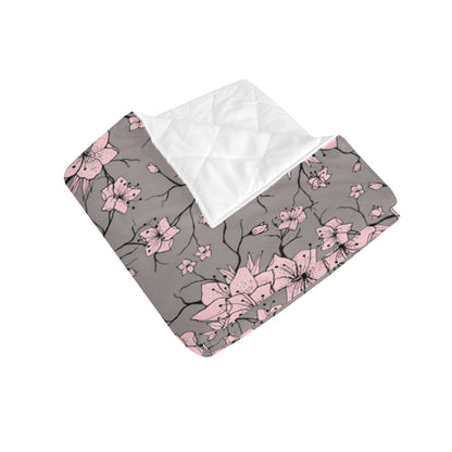 Cherry Blossom Pattern Print Design CB05 Premium Quilt