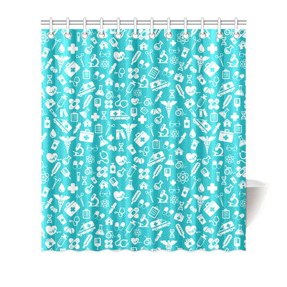 Medical Pattern Print Design 04 Shower Curtain