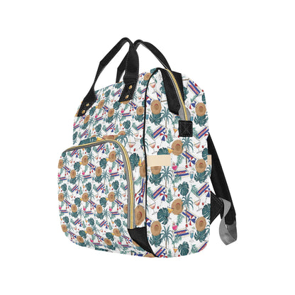 Aloha Hawaii Beach Pattern Print Design 04 Diaper Bag Backpack