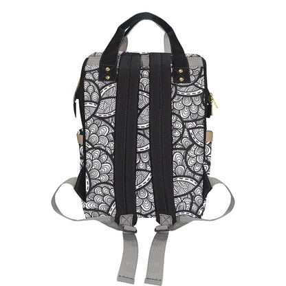 Polynesian Pattern Print Design A01 Diaper Bag Backpack