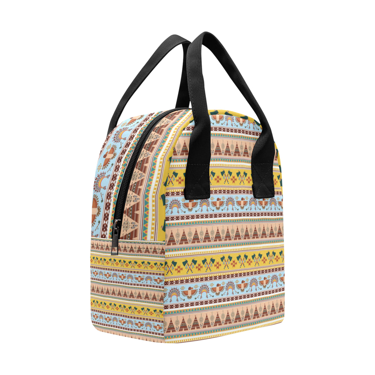 Native American Pattern Design Print Insulated Lunch Bag