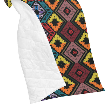 African Pattern Print Design 08 Premium Quilt
