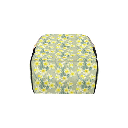 Daffodils Pattern Print Design DF01 Diaper Bag Backpack