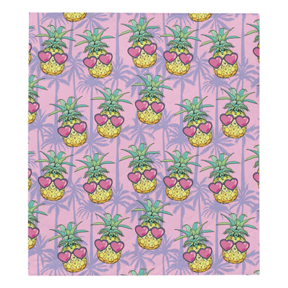 Pineapple Pattern Print Design PP06 Premium Quilt