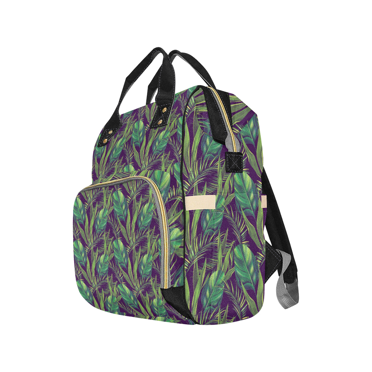 Palm Leaves Pattern Print Design PL03 Diaper Bag Backpack