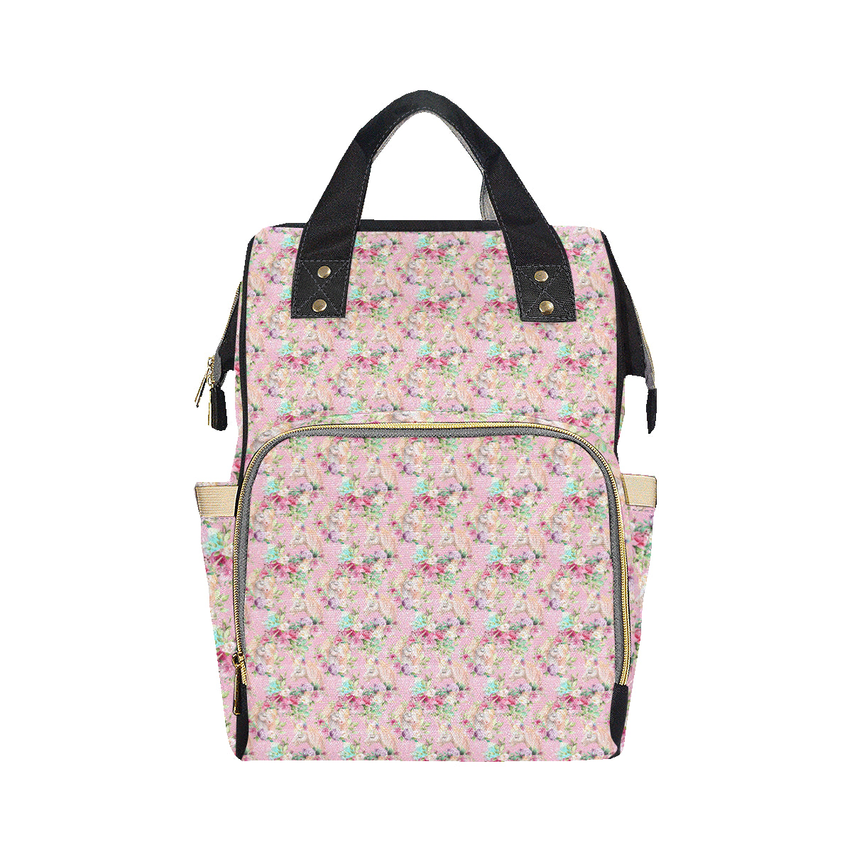 Unicorn Princess with Rose Diaper Bag Backpack