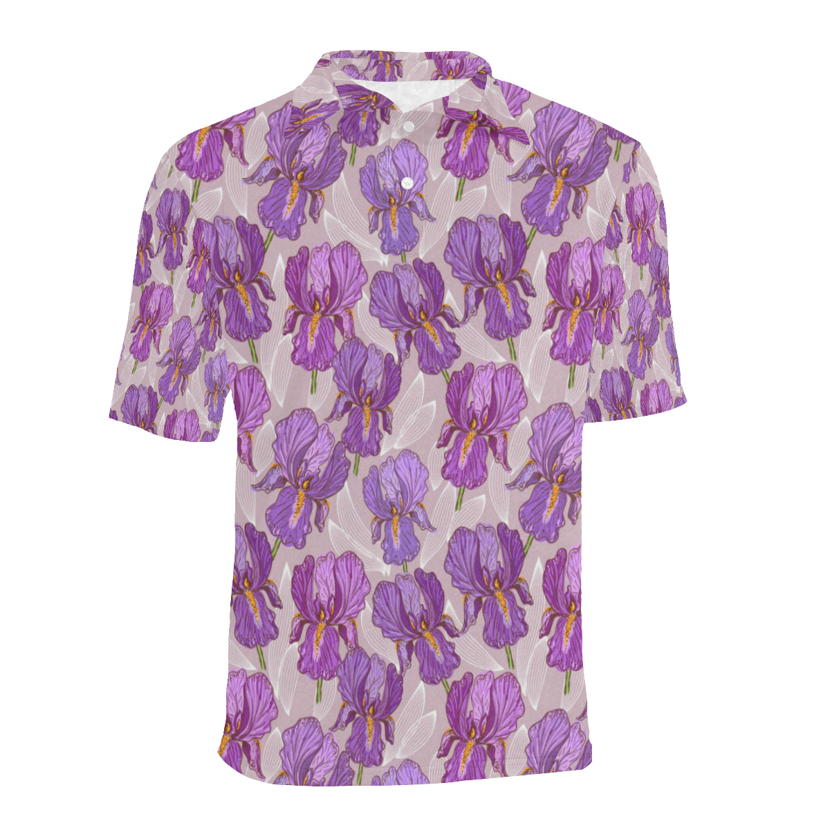 Iris Pattern Print Design IR05 Men Polo Shirt