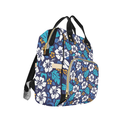 Hibiscus Pattern Print Design HB030 Diaper Bag Backpack