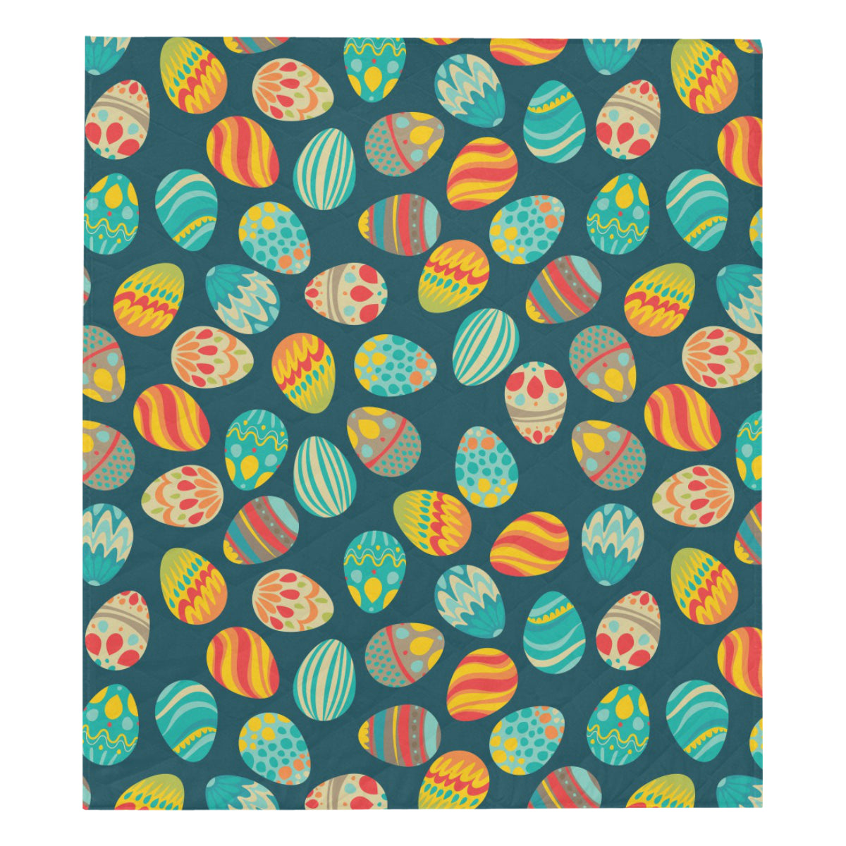 Easter Eggs Pattern Print Design RB09 Premium Quilt