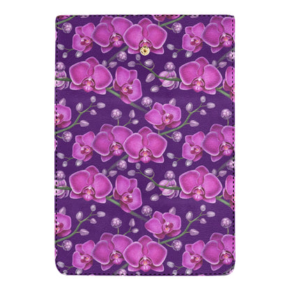 Orchid Pattern Print Design A03 Women's Trifold Wallet
