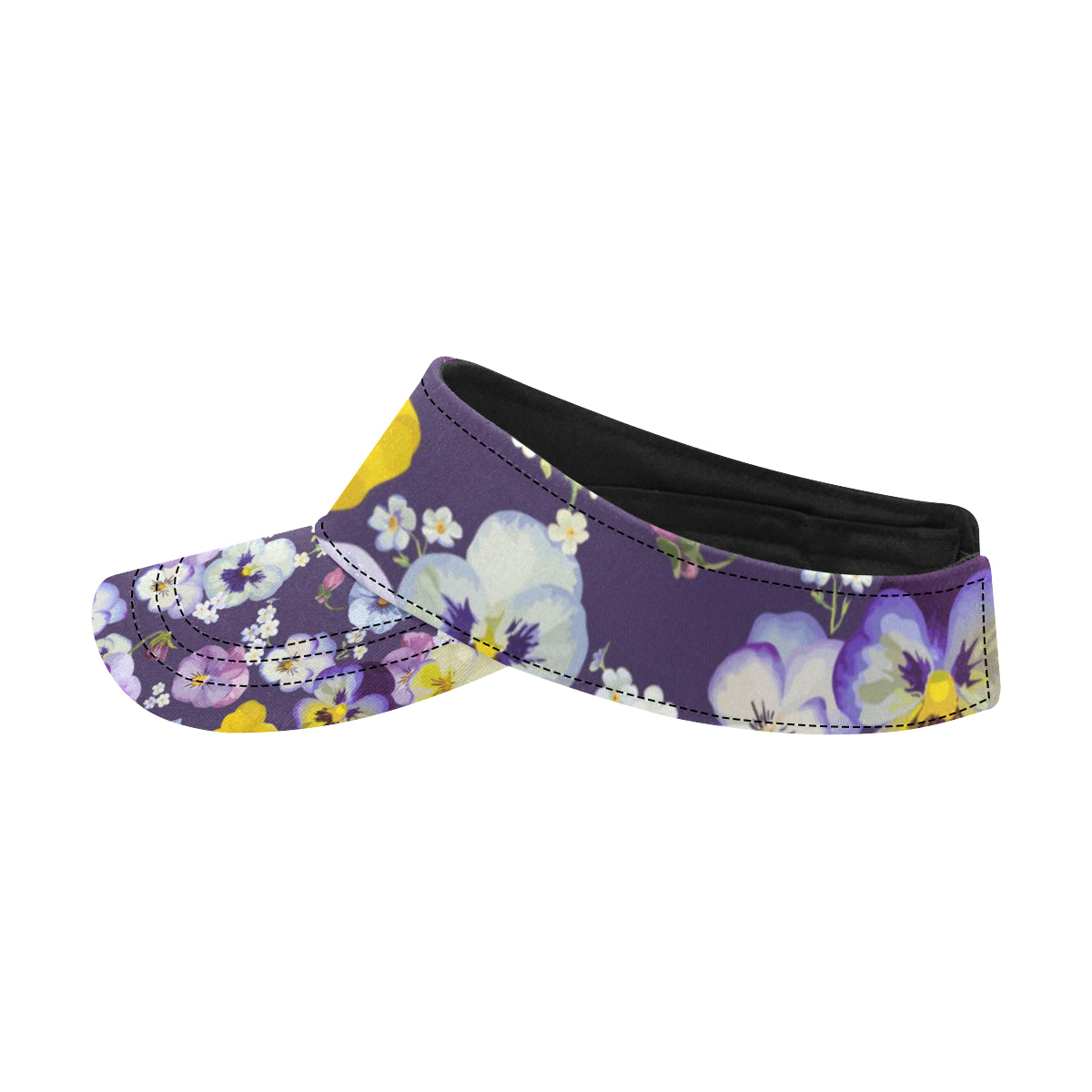 Pansy Pattern Print Design PS02 Unisex Sun Visor