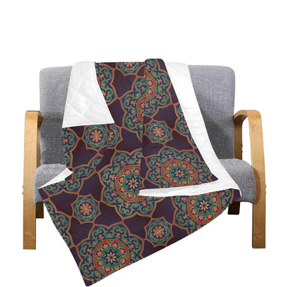 Medallion Pattern Print Design 03 Premium Quilt