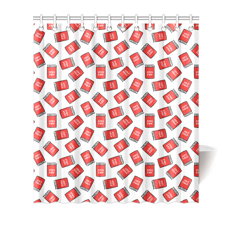 Bible Pattern Print Design 03 Shower Curtain