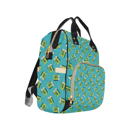 Bible Pattern Print Design 01 Diaper Bag Backpack