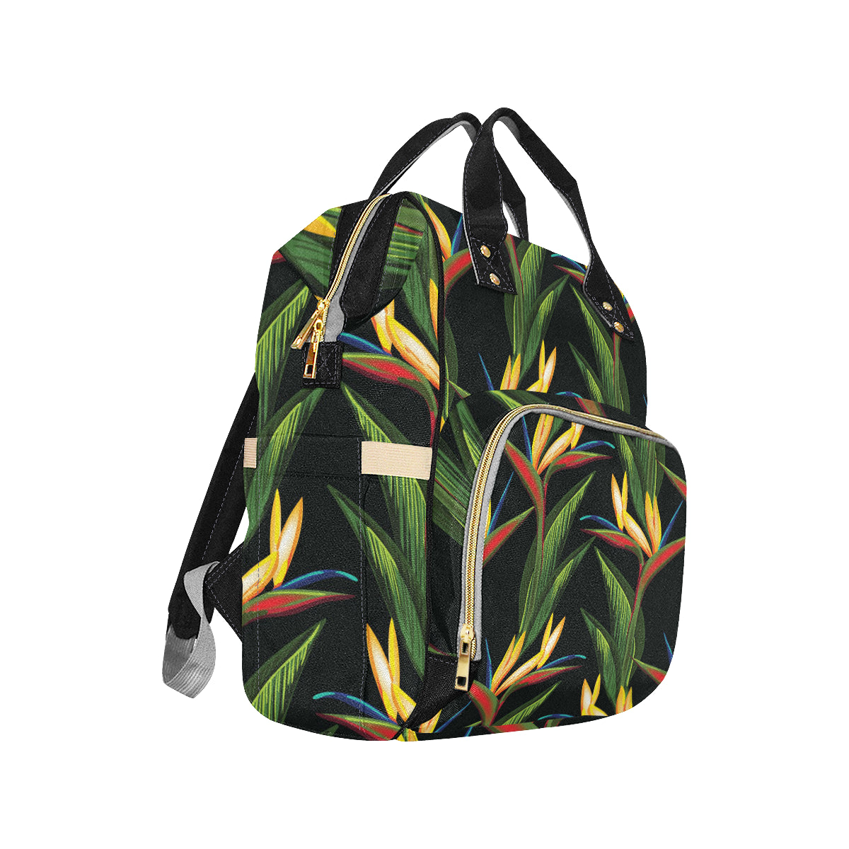 Bird Of Paradise Pattern Print Design BOP012 Diaper Bag Backpack