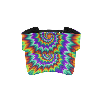 Optical illusion Pulsing fiery spirals Unisex Sun Visor