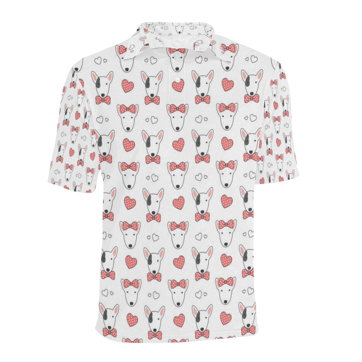 Bull Terriers Pattern Print Design 08 Men Polo Shirt