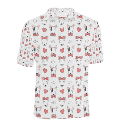 Bull Terriers Pattern Print Design 08 Men Polo Shirt