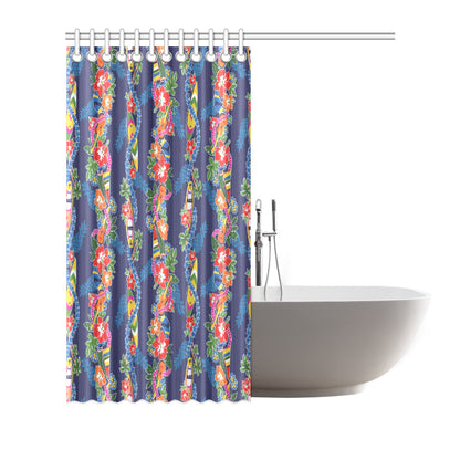 Hawaiian Themed Pattern Print Design H04 Shower Curtain