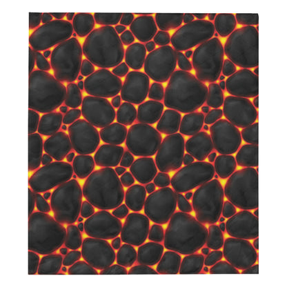 Lava Pattern Print Design 01 Premium Quilt