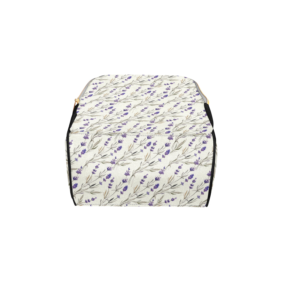 Lavender Pattern Print Design 01 Diaper Bag Backpack